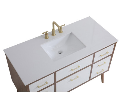 Elegant Bathroom Vanity - White (VF41048WH)