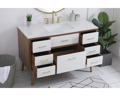 Elegant Bathroom Vanity - White (VF41048WH)