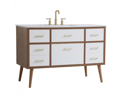 Elegant Bathroom Vanity - White (VF41048WH)