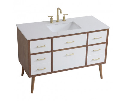 Elegant Bathroom Vanity - White (VF41048WH)