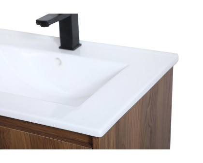 Elegant Bathroom Vanity - Walnut Brown, L 24" (VF42024WB)