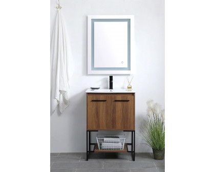 Elegant Bathroom Vanity - Walnut Brown, L 24" (VF42024WB)