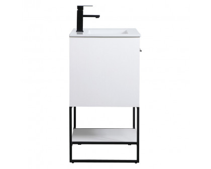 Elegant Bathroom Vanity - White, L 24" (VF42024WH)