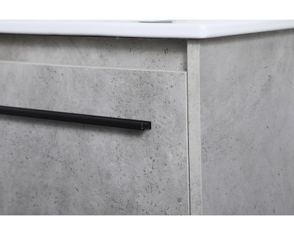 Elegant Bathroom Vanity - Concrete Gray, L 30" (VF42030CG)