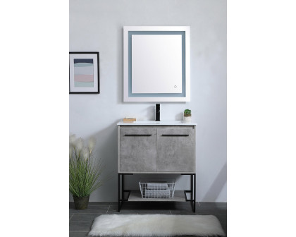 Elegant Bathroom Vanity - Concrete Gray, L 30" (VF42030CG)