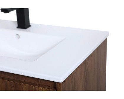 Elegant Bathroom Vanity - Walnut Brown, L 30" (VF42030WB)