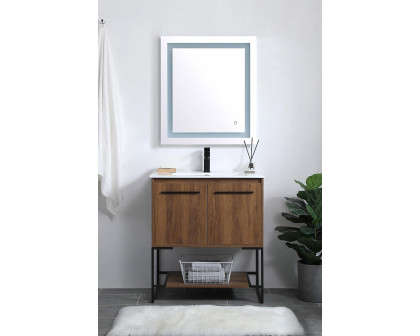 Elegant Bathroom Vanity - Walnut Brown, L 30" (VF42030WB)