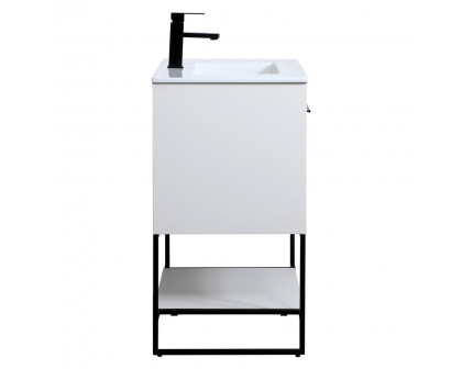 Elegant Bathroom Vanity - White, L 30" (VF42030WH)