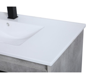 Elegant Bathroom Vanity - Concrete Gray, L 36" (VF42036CG)