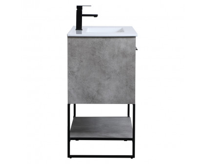 Elegant Bathroom Vanity - Concrete Gray, L 36" (VF42036CG)