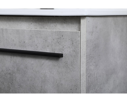 Elegant Bathroom Vanity - Concrete Gray, L 36" (VF42036CG)