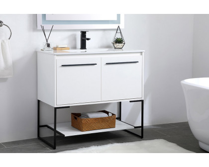 Elegant Bathroom Vanity - White, L 36" (VF42036WH)