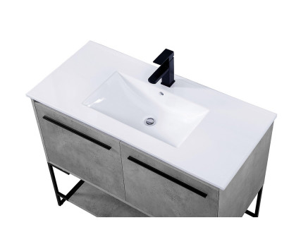 Elegant Bathroom Vanity - Concrete Gray, L 40" (VF42040CG)