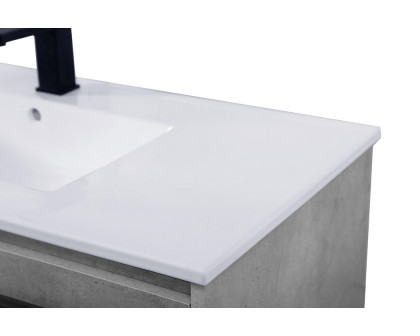 Elegant Bathroom Vanity - Concrete Gray, L 40" (VF42040CG)