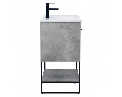 Elegant Bathroom Vanity - Concrete Gray, L 40" (VF42040CG)