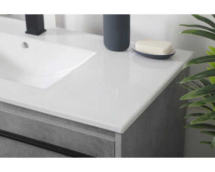 Elegant Bathroom Vanity - Concrete Gray, L 40" (VF42040CG)