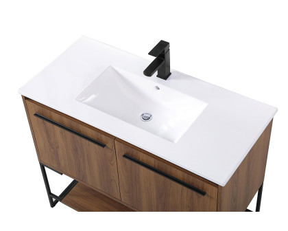 Elegant Bathroom Vanity - Walnut Brown, L 40" (VF42040WB)