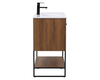 Elegant Bathroom Vanity - Walnut Brown, L 40" (VF42040WB)