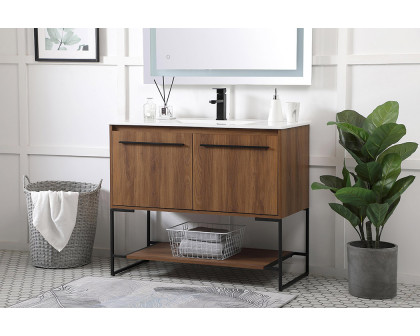 Elegant Bathroom Vanity - Walnut Brown, L 40" (VF42040WB)