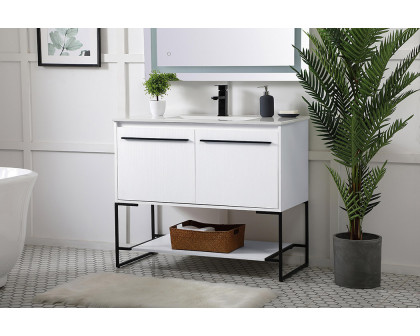 Elegant Bathroom Vanity - White, L 40" (VF42040WH)