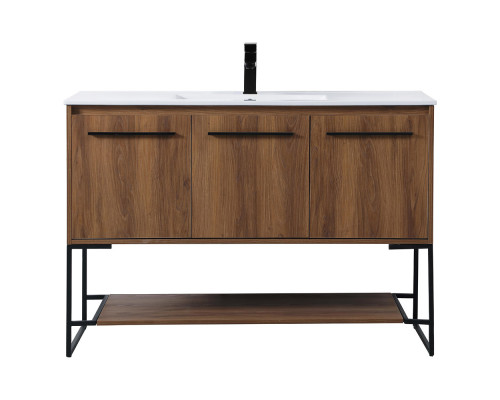 Elegant Bathroom Vanity - Walnut Brown (VF42048WB)