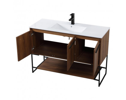 Elegant Bathroom Vanity - Walnut Brown (VF42048WB)