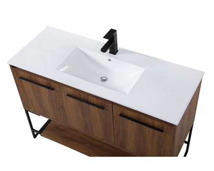 Elegant Bathroom Vanity - Walnut Brown (VF42048WB)