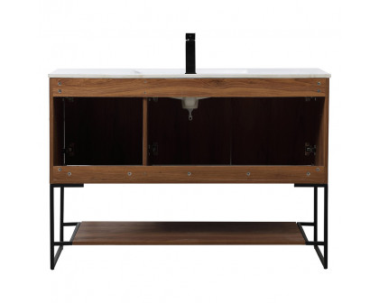 Elegant Bathroom Vanity - Walnut Brown (VF42048WB)