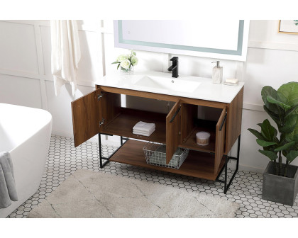 Elegant Bathroom Vanity - Walnut Brown (VF42048WB)