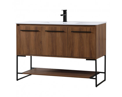 Elegant Bathroom Vanity - Walnut Brown (VF42048WB)