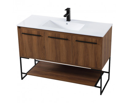 Elegant Bathroom Vanity - Walnut Brown (VF42048WB)