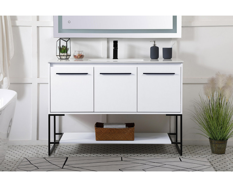 Elegant Bathroom Vanity - White (VF42048WH)