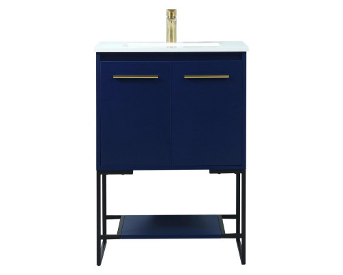 Elegant Bathroom Vanity - Blue (VF42524MBL)