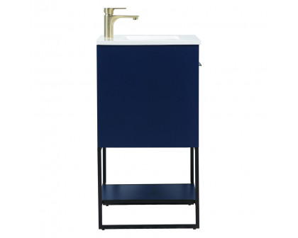 Elegant Bathroom Vanity - Blue (VF42524MBL)