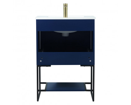 Elegant Bathroom Vanity - Blue (VF42524MBL)