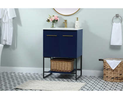 Elegant Bathroom Vanity - Blue (VF42524MBL)