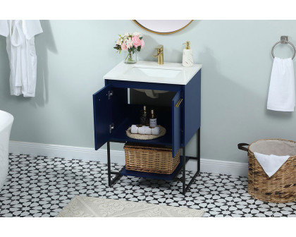 Elegant Bathroom Vanity - Blue (VF42524MBL)