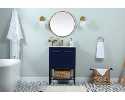 Elegant Bathroom Vanity - Blue (VF42524MBL)