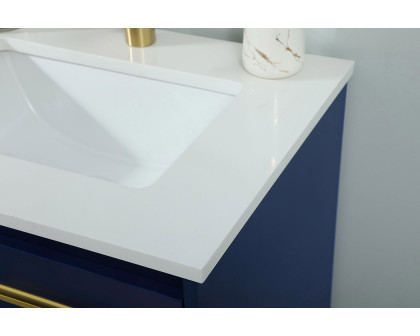 Elegant Bathroom Vanity - Blue (VF42524MBL)