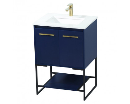 Elegant Bathroom Vanity - Blue (VF42524MBL)