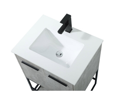 Elegant Bathroom Vanity - Concrete Gray (VF42524MCG)