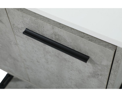 Elegant Bathroom Vanity - Concrete Gray (VF42524MCG)