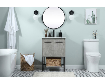 Elegant Bathroom Vanity - Concrete Gray (VF42524MCG)