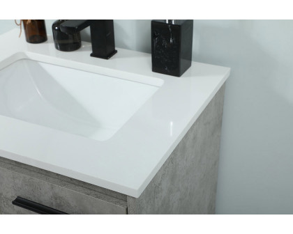 Elegant Bathroom Vanity - Concrete Gray (VF42524MCG)