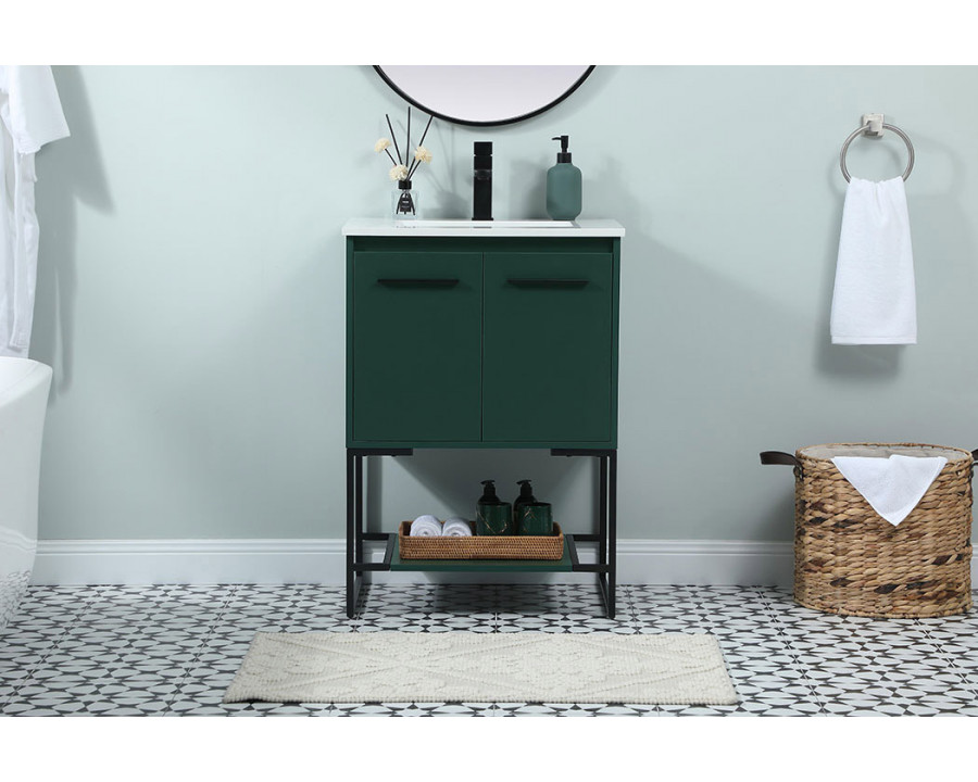 Elegant Bathroom Vanity - Green (VF42524MGN)