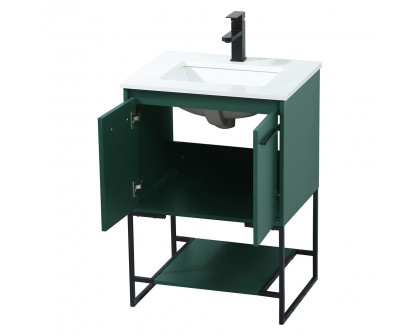 Elegant Bathroom Vanity - Green (VF42524MGN)