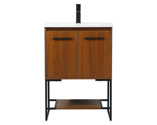 Elegant Bathroom Vanity - Teak (VF42524MTK)