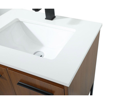 Elegant Bathroom Vanity - Teak (VF42524MTK)