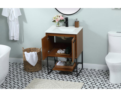 Elegant Bathroom Vanity - Teak (VF42524MTK)