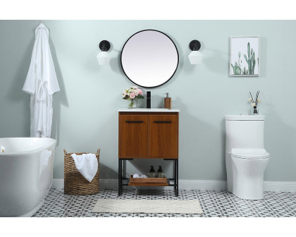 Elegant Bathroom Vanity - Teak (VF42524MTK)